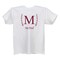 Contemporary Home Living Extra Large White T-shirt for Ladies Single Letter with Family Name Design